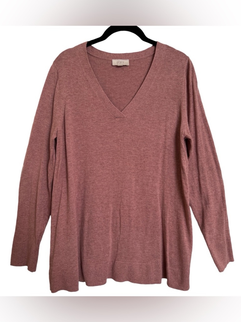 Ladies Loft Outlet pink tunic sweater SZ Large
